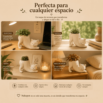 Florero con Forma de Gato