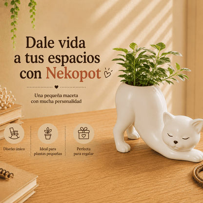 Florero con Forma de Gato