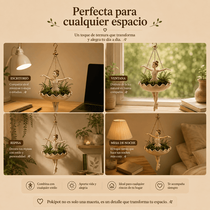 Maceta con Forma de Bailarina
